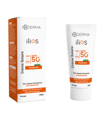 ILIOS Crème Solaire Toucher Sec Invisible SPF 50+ 50ML